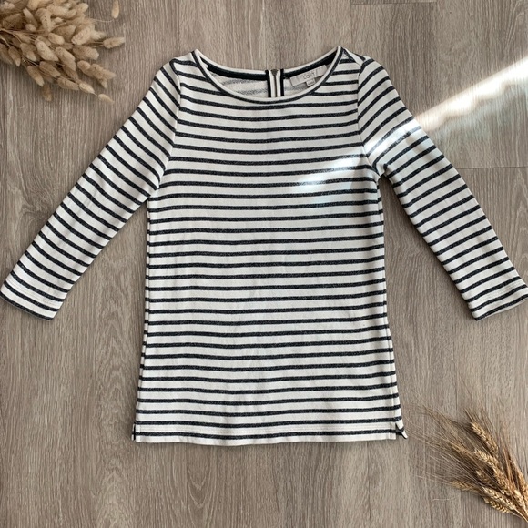 LOFT Sweaters - 🍁LOFT Striped 3/4 Sleeve Tunic Sweater